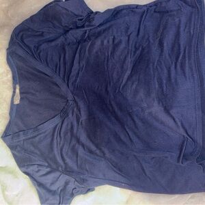 Classic Navy Blue V-Neck T-Shirt